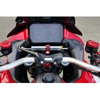 CNC Racing Steering Damper Mount kit for Ducati Multistrada V4 Pikes Peak / RS with CNC Racing Handlebar Clamp RM251 CNC Racing Steering Damper Mount kit for Ducati Multistrada V4 Pikes Peak / RS with CNC Racing Handlebar Clamp RM251